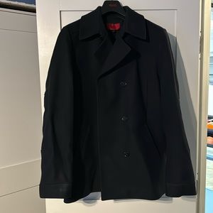 Hugo Boss XL Navy Blue Pea Coat